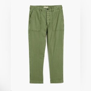 Madewell Green Cargo Pants Utility Style